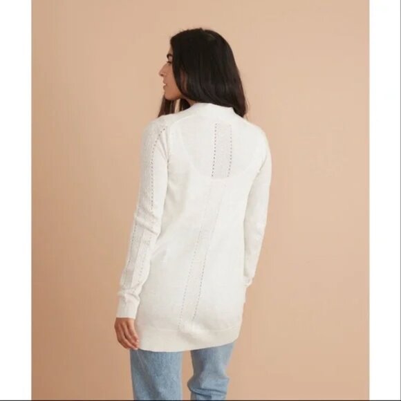 Marine Layer Sweaters - Marine Layer Oatmeal Mae Cardigan Wool Cashmere Blend